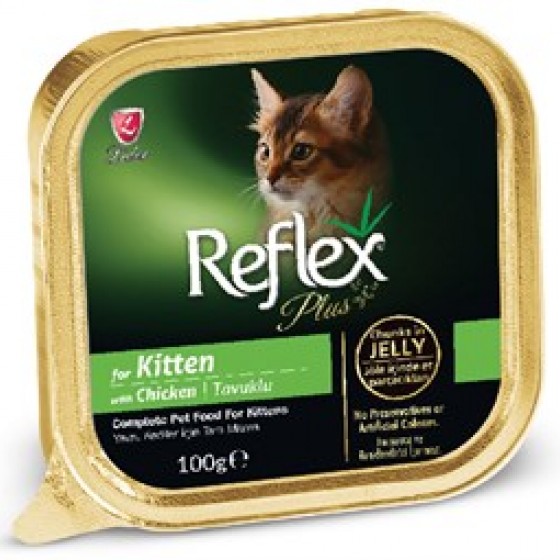 Reflex Plus Tavuklu Jöleli Yavru Kedi Konservesi 100 GR