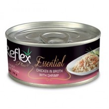 Reflex Plus Essential Tavuklu Karidesli Kedi Konservesi 70 Gr