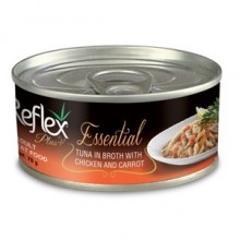 Reflex Plus Essential Ton Tavuk Havuçlu Kedi Konservesi 70 Gr