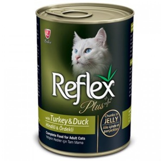 Reflex Plus Hindili Ördekli Jöleli Kedi Konservesi 400 Gr