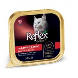 Reflex Plus Kuzu Etli Havuçlu Kedi Konservesi 100 GR Reflex Plus Kuzu Etli Havuçlu Kedi Konservesi 100 GR