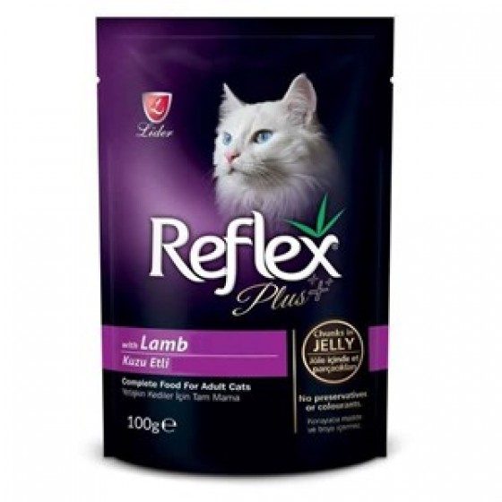 Reflex Plus Kuzu Etli Jelly Pouch Kedi Konservesi 100 Gr