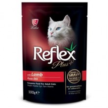 Reflex Plus Kuzu Etli Soslu Pouch Kedi Konservesi 100 Gr