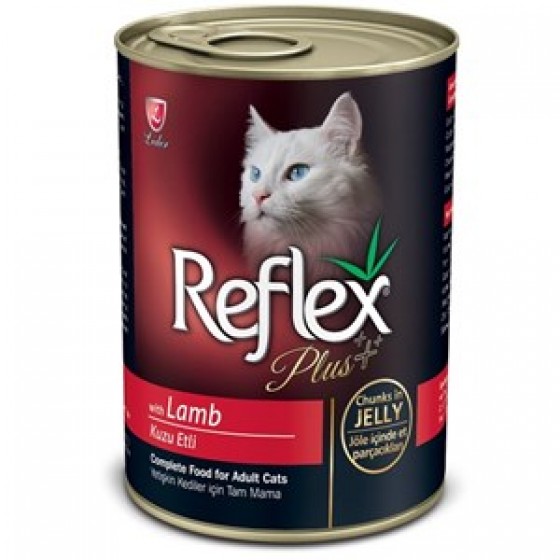 Reflex Plus Kuzulu Parça Etli Jöleli Kedi Konservesi 400 Gr