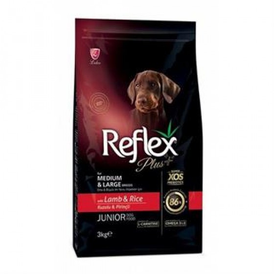 Reflex Plus Kuzulu Pirinçli Yavru Köpek Maması 3 Kg