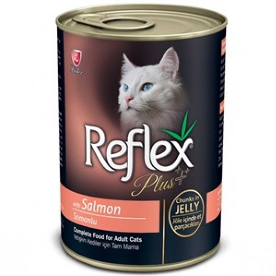 Reflex Plus Somonlu Jöleli Parça Etli Kedi Konservesi 400 Gr