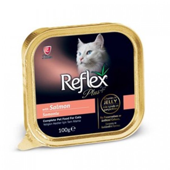 Reflex Plus Somonlu Jöleli Parça Etli Kedi Konservesi 100 GR