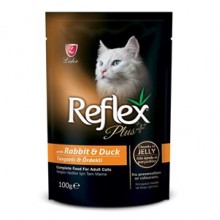 Reflex Plus Tavşan ve Ördekli Pouch Kedi Konservesi 100 Gr