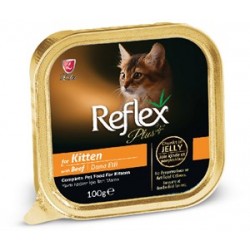 Reflex Plus Dana Etli Jöleli Yavru Kedi Konservesi 100 GR Reflex Plus Dana Etli Jöleli Yavru Kedi Konservesi 100 GR
