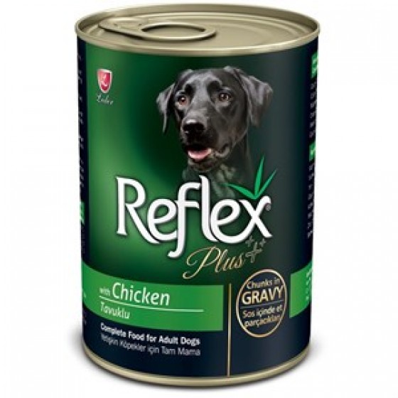 Reflex Plus Tavuklu Parça Etli Köpek Konservesi 400 Gr