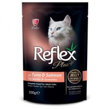Reflex Plus Tuna Ve Somonlu Pouch Kedi Konservesi 100 Gr