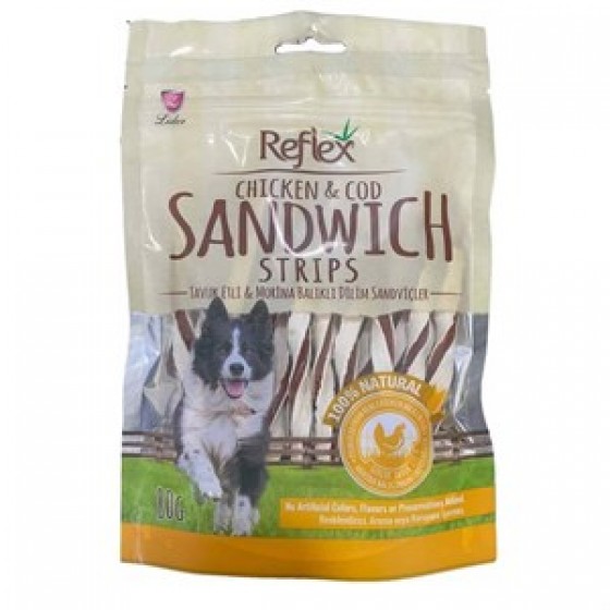 Reflex Tavuk Etli Çubuk Sandviç Köpek Ödülü 80 Gr