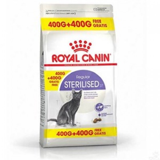 Royal Canin Sterilised 37 Kısırlaştırılmış Kedi Maması 400+400 Gr