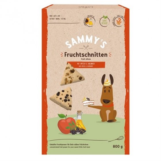 Sammys Fruit Slices Yoğun Meyveli Kurabiye Köpek Ödülü 800gr