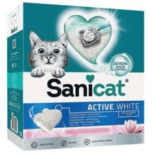 SaniCat Active White Lotus Ultra Topaklanan Kedi Kumu 10lt
