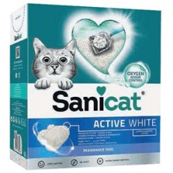 SaniCat Active White Ultra Topaklanan Kedi Kumu 10lt SaniCat Active White Ultra Topaklanan Kedi Kumu 10lt
