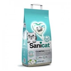 SaniCat Clumping Cotton Fresh Topaklanan Kedi Kumu 10lt SaniCat Clumping Cotton Fresh Topaklanan Kedi Kumu 10lt