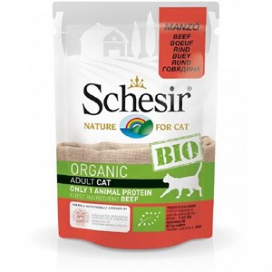 Schesir Bio Range Biftekli Pouch Kedi Konservesi 85gr