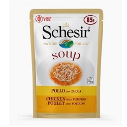 Schesir Cat Soup Tavuklu ve Balkabaklı Kedi Çorbası 85 gr Schesir Cat Soup Tavuklu ve Balkabaklı Kedi Çorbası 85 gr