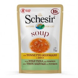 Schesir Cat Soup Yabani Ton Balıklı ve Balkabaklı Kedi Çorbası 85 gr Schesir Cat Soup Yabani Ton Balıklı ve Balkabaklı Kedi Çorbası 85 gr