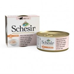 Schesir Soslu Tavuklu ve Jambonlu Kedi Konservesi 70 Gr Schesir Soslu Tavuklu ve Jambonlu Kedi Konservesi 70 Gr