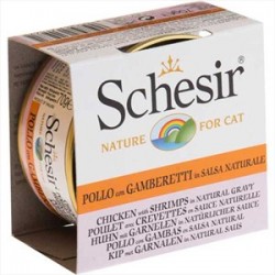Schesir Soslu Tavuklu ve Karidesli Kedi Konservesi 70 Gr