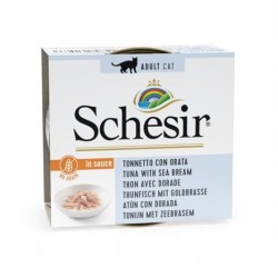 Schesir Soslu Ton Balıklı Çipuralı Kedi Konservesi 70 Gr