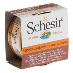 Schesir Soslu Tuna ve Somonlu Kedi Konservesi 70 Gr Schesir Soslu Tuna ve Somonlu Kedi Konservesi 70 Gr