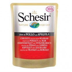 Schesir Tavuklu Levrekli Pouch Kedi Konservesi 100 Gr Schesir Tavuklu Levrekli Pouch Kedi Konservesi 100 Gr