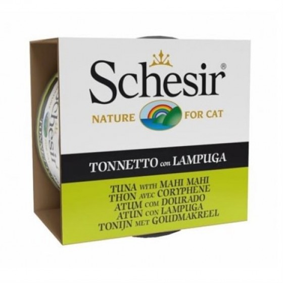 Schesir Ton Balığı ve Lambukalı (Mahi Mahi) Jöleli Kedi Konservesi 85 Gr