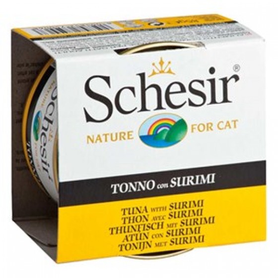 Schesir Ton Balıklı Ve Yengeç Etli Jöleli Kedi Konservesi 85 Gr