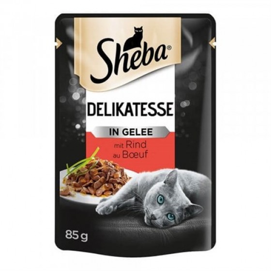 Sheba Sığır Etli Pouch Kedi Yaş Maması 85 Gr