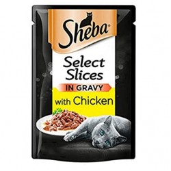 Sheba Tavuk Etli Pouch Kedi Yaş Maması 85 Gr Sheba Tavuk Etli Pouch Kedi Yaş Maması 85 Gr