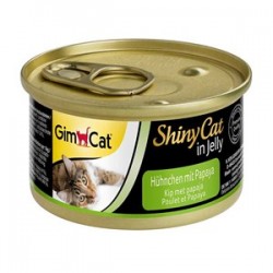 Shiny Cat Tavuklu Jöleli Papayalı Kedi Konservesi 70 gr Shiny Cat Tavuklu Jöleli Papayalı Kedi Konservesi 70 gr