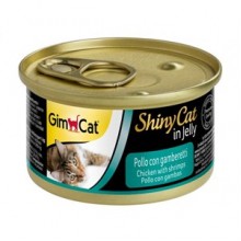 Shiny Cat Tavuklu ve Karidesli Konserve Mama 70 Gr
