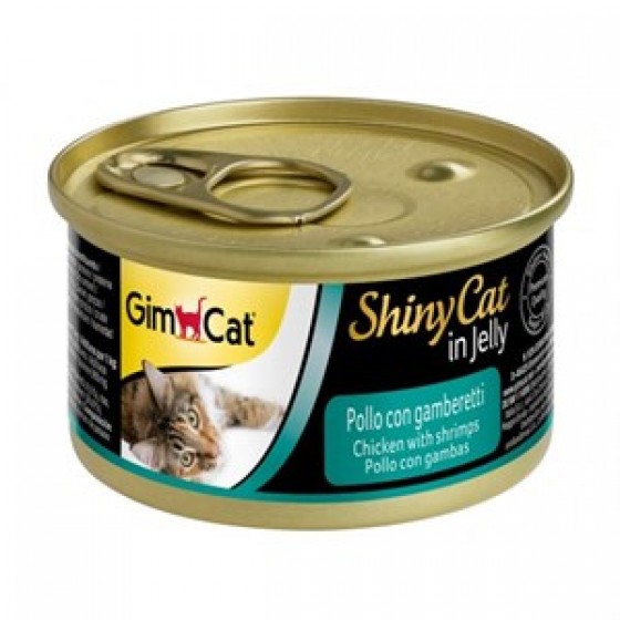 Shiny Cat Tavuklu ve Karidesli Konserve Mama 70 Gr