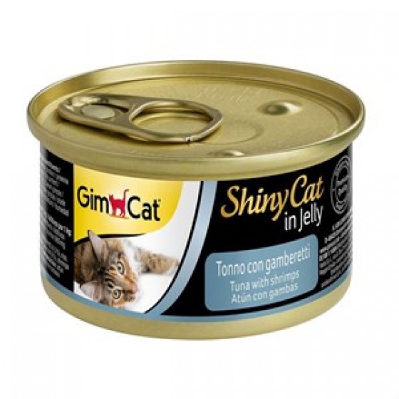 Shiny Cat Ton Balıklı ve Karidesli Konserve Mama 70 Gr