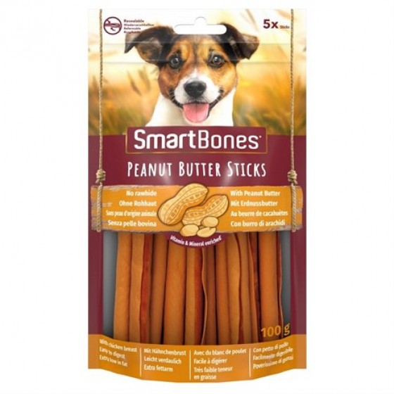 Smart Bones Fıstık Ezmeli Sticks Köpek Ödülü 5li 100 Gr.