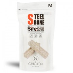 Steel Bone Dental Tavuklu Diş Kemiği Medium 99gr 3 adet Steel Bone Dental Tavuklu Diş Kemiği Medium 99gr 3 adet
