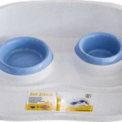 Stefanplast Tepsili Mama ve Su Kabı Seti Stefanplast Tepsili Mama ve Su Kabı Seti