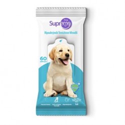 Supreme Hypoalergenic Köpek Temizleme Mendili 60 adet Supreme Hypoalergenic Köpek Temizleme Mendili 60 adet