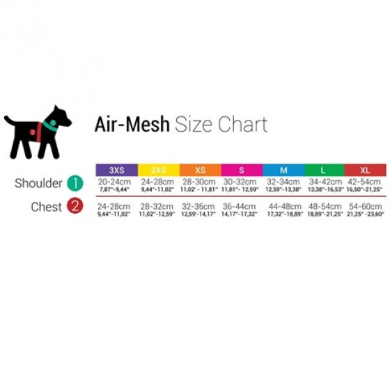 Tailpetz Air-Mesh Harness Göğüs Tasması ORANGE XS