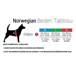 Tailpetz Norwegian Göğüs Tasması XL Mavi