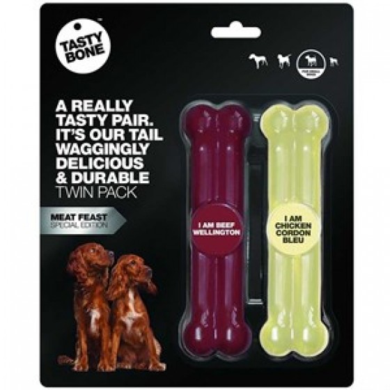 Tastybone Small Twinpack Meat Feast Köpek Oyuncağı