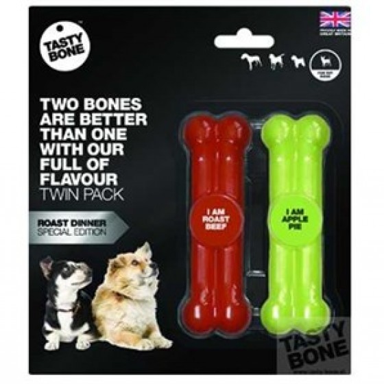 Tastybone Toy Twinpack Roast Dinner Köpek Oyuncağı