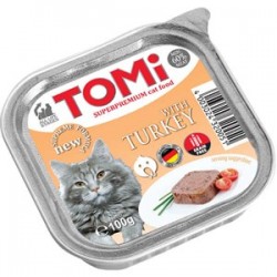 Tomi Hindili Pate Kedi Yaş Maması 100 Gr Tomi Hindili Pate Kedi Yaş Maması 100 Gr