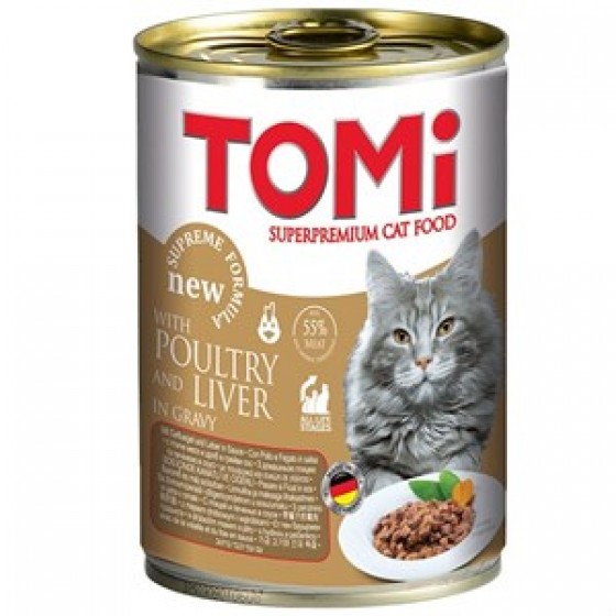 Tomi Kanatlı ve Ciğerli Kedi Konservesi 400 Gr