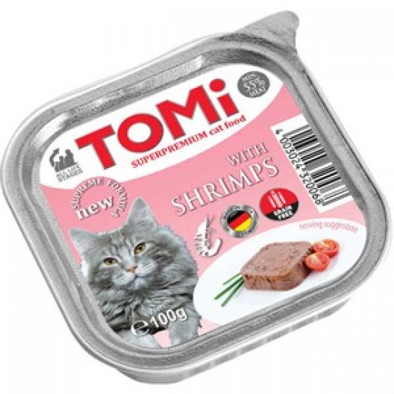 Tomi Karidesli Pate Kedi Yaş Maması 100 Gr