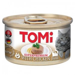 Tomi Tahılsız Tavuklu Kedi Konservesi 85 gr Tomi Tahılsız Tavuklu Kedi Konservesi 85 gr