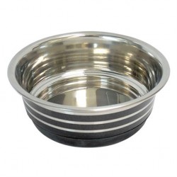 Tommy Kaydırmaz Tabanlı Çelik Mama Kabı 11 Cm Siyah